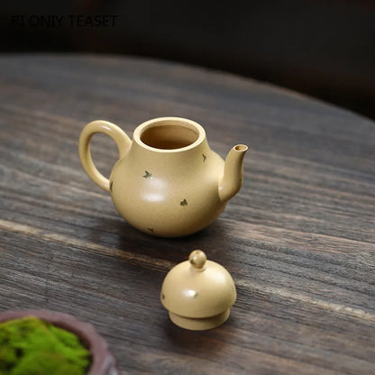 110ml Chinese Yixing Small Capacity Purple Clay Teapots Beauty Kettle Famous Artists Handmade Tea Pot Raw Ore Zisha Tea Set