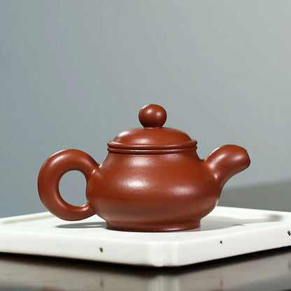 110ml Chinese Yixing Small Capacity Purple Clay Teapots Famous Artists Handmade Tea Pot Raw Ore Dahongpao Kettle Zisha Tea Set