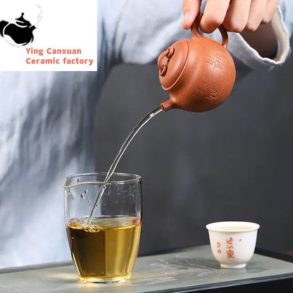 110ml High-end Small Capacity Yixing Purple Clay Teapots Famous Handmade Tea Pot Collection Kettle Chinese Zisha Tea Set Gifts