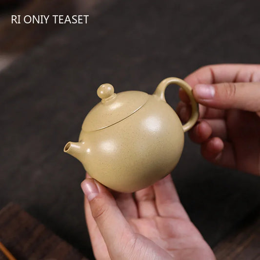 110ml High-end Yixing Purple Clay Teapots Kettle Famous Handmade Small Capacity Xishi Tea Pot Chinese Raw Ore Zisha Tea Set