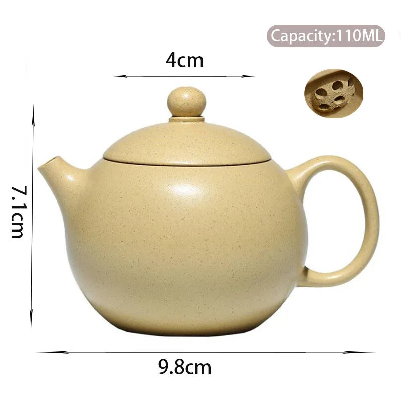 110ml High-end Yixing Purple Clay Teapots Kettle Famous Handmade Small Capacity Xishi Tea Pot Chinese Raw Ore Zisha Tea Set