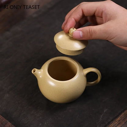 110ml High-end Yixing Purple Clay Teapots Kettle Famous Handmade Small Capacity Xishi Tea Pot Chinese Raw Ore Zisha Tea Set