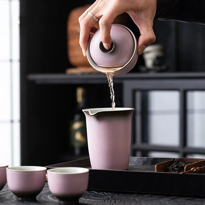 110ml Kiln Change Powder Hand Grab Gaiwan Vintage Tea Lid Set Tea Tureen Household Tea Maker Cover Bowl Tea Items Accessories
