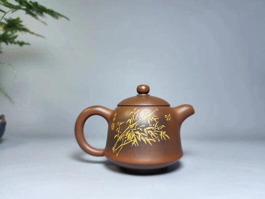 110ml Nixing Clay Handmade Master Teapot Carving filter handmade nixing clay customized gifts authentic theiere
