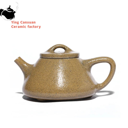 110ml Retro Raw Ore Section Mud Filter Tea Pot Authentic Yixing Purple Clay Teapot Household Stone Scoop Beauty Tea Kettle