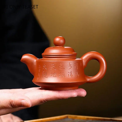 110ml Small Capacity Yixing Purple Clay Teapots Famous Handmade Tea Pot Kettle Chinese High-end Zisha Tea Set Collection Gifts
