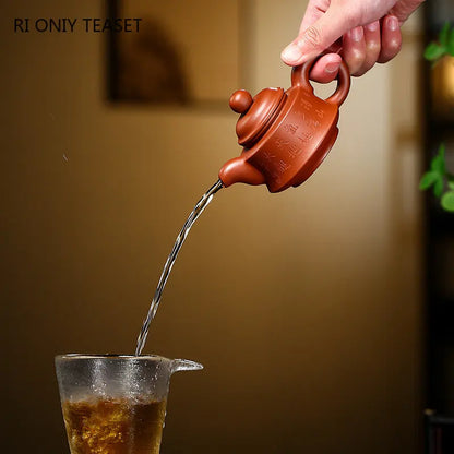 110ml Small Capacity Yixing Purple Clay Teapots Famous Handmade Tea Pot Kettle Chinese High-end Zisha Tea Set Collection Gifts