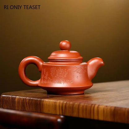 110ml Small Capacity Yixing Purple Clay Teapots Famous Handmade Tea Pot Kettle Chinese High-end Zisha Tea Set Collection Gifts