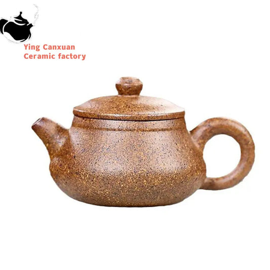 110ml Yixing Handmade Purple Clay Teapots Raw Ore Section Mud  Filter Tea Pot Tea Ceremony Customized Zisha Teaware Gifts