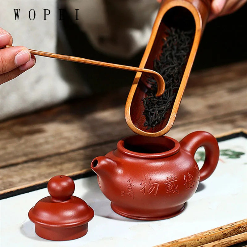 110ml Yixing High-end Purple Clay Teapot Famous Handmade Tea Pot Raw Ore Dahongpao Kettle Chinese Zisha Tea Set Collection