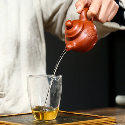 110ml Yixing Raw Ore Purple Clay Teapots Famous Handmade Small Capacity Squirrel Tea Pot Kettle Chinese High-end Zisha Tea Set