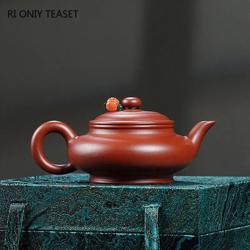 110ml Yixing Small Capacity Purple Clay Teapots Famous Handmade Tea Pot Raw Ore Dahongpao Kettle Chinese Zisha Tea Set Teaware