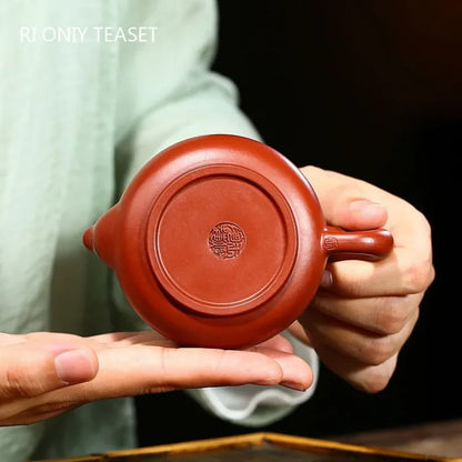 110ml Yixing Small Capacity Purple Clay Teapots Raw Ore Dahongpao Tea Pot Beauty Kettle Chinese Zisha Tea Set Customized Gifts
