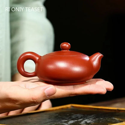 110ml Yixing Small Capacity Purple Clay Teapots Raw Ore Dahongpao Tea Pot Beauty Kettle Chinese Zisha Tea Set Customized Gifts