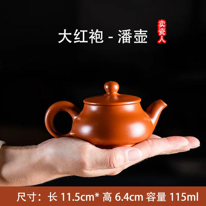 115ml Chinese Yixing Handmade Tea Pot Purple Clay Teapot Beauty Kettle Home Dahongpao Customized Teaware Tea Ceremony Tea Set