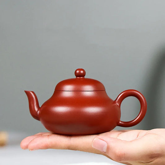120 Zisha Teapot Yixing Handmade Pot Kung-fu Teaware Purple Clay Drinkware For Puer Green Black Chinese Tea Cinnabar Skillet Fis