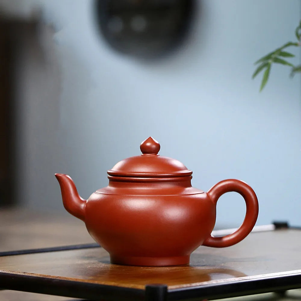 120CC Yixing Purple Clay Teapot Large Capacity Teapot Single Pot with Built-in  Steel Filter Teapot Household Kungfu Tea Set