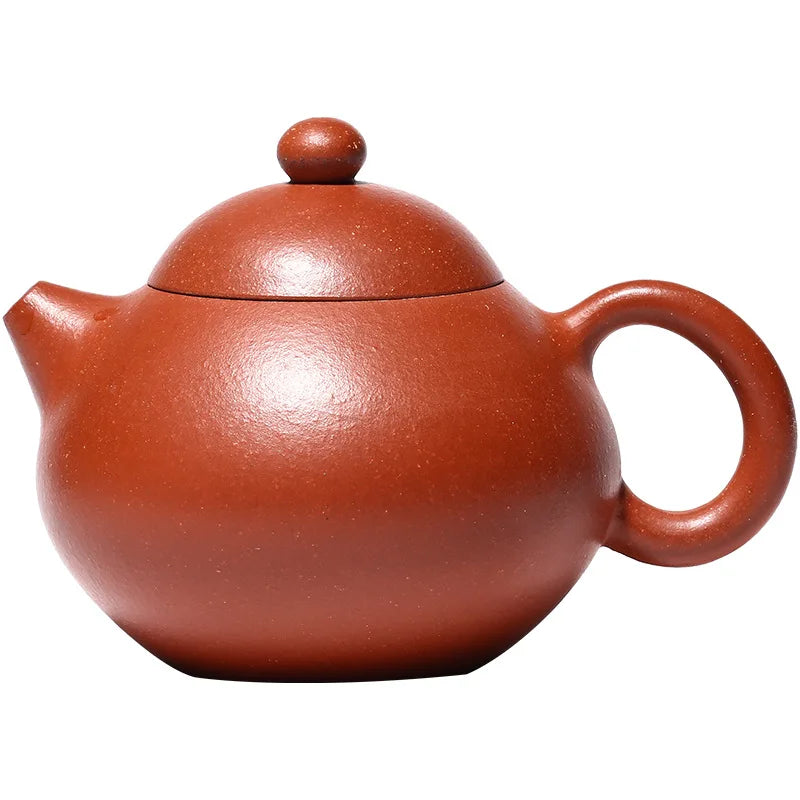 120ML Yixing Purple Clay Teapot Machine-made Xishi Tea Pot Raw Ore Dahongpao Quality Teaware Oolong Pu're Tea Set Filter Kettle