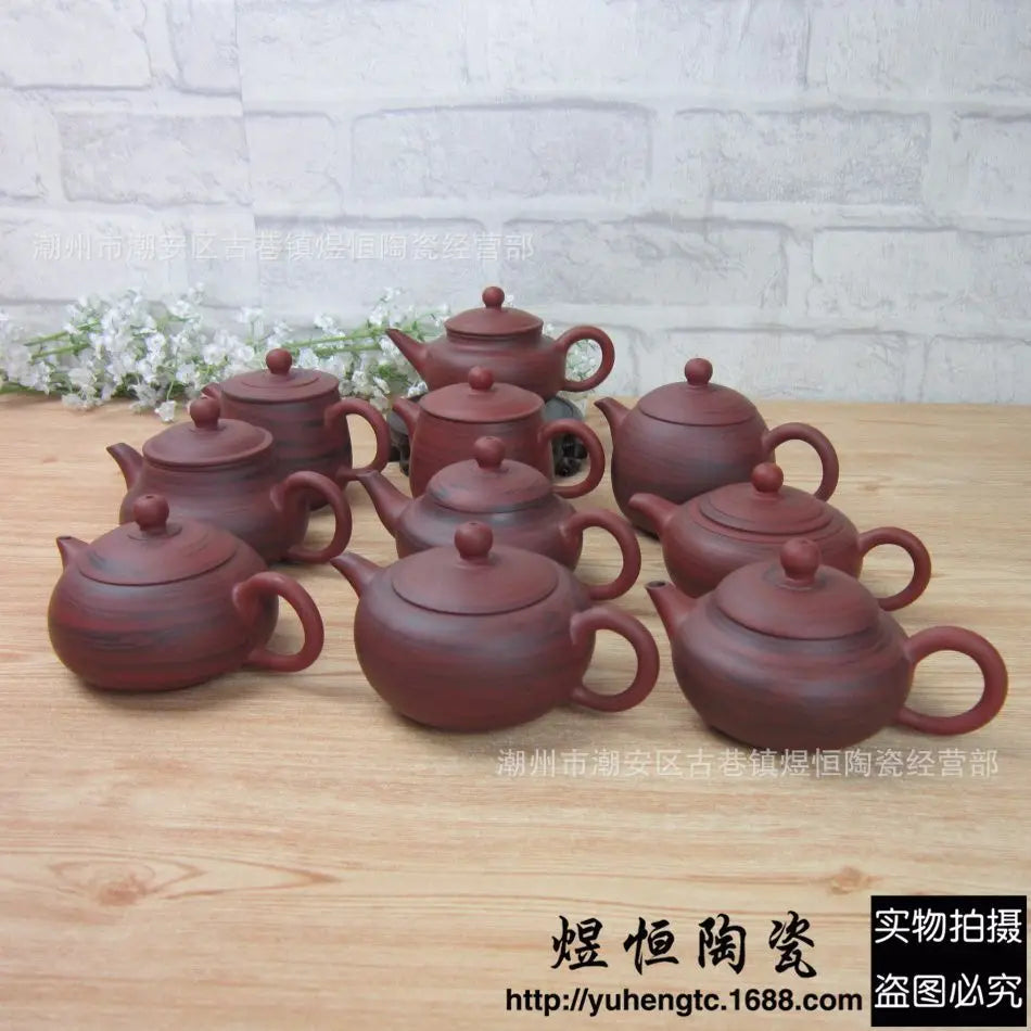 120cc Chinese High-end Handmade Purple Clay Teapot Family Collection Purple Blood Sand Longevity Tea Pot Chinese Tea Pot Tea Kit