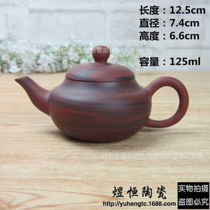 120cc Chinese High-end Handmade Purple Clay Teapot Family Collection Purple Blood Sand Longevity Tea Pot Chinese Tea Pot Tea Kit