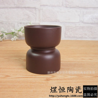 120cc Yixing Handmade Purple Clay Teacup Authentic Dahongpao Tea Bowl Travel Portable Pu'er Master Cup Chinese Tea Set Supplies