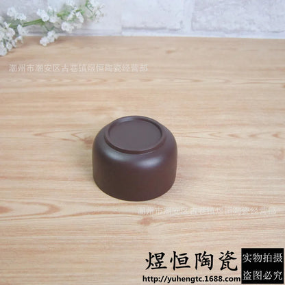 120cc Yixing Handmade Purple Clay Teacup Authentic Dahongpao Tea Bowl Travel Portable Pu'er Master Cup Chinese Tea Set Supplies