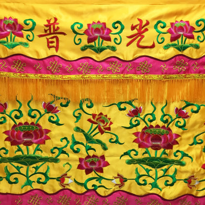 120cm Buddhist hall Temple home altar Worship Buddha Gods High quality Embroidery Altar table enclosure wall Hanging Curtain