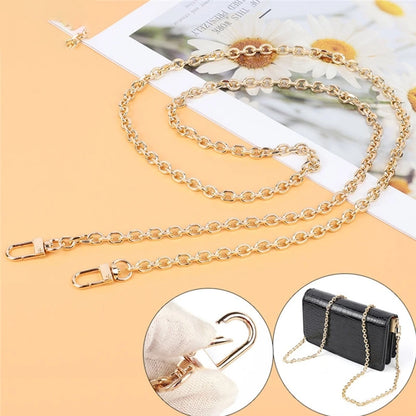 120cm DIY Chain Strap Handbag Chains Accessories Lady Shoulder Bags Crossbody Replacement Straps with Metal Buckles Making
