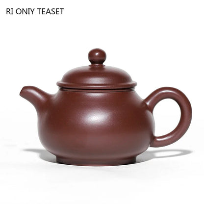 120ml Authentic Chinese Yixing Purple Clay Teapots Small Capacity Famous Artists Handmade Tea Pot Kettle Zisha Tea Set Teaware