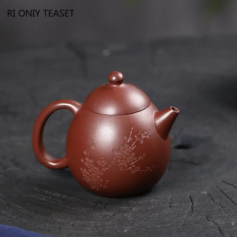 120ml Authentic Yixing Purple Clay Teapots Famous Artists Handmade Small Capacity Tea Pot Kettle Chinese Zisha Tea Set Teaware