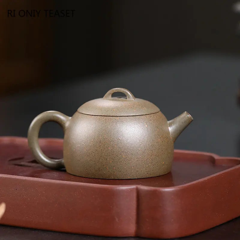 120ml Authentic Yixing Purple Clay Teapots Famous Artists Handmade Tea Pot Raw Ore Section Mud Kettle Chinese Zisha Tea Set