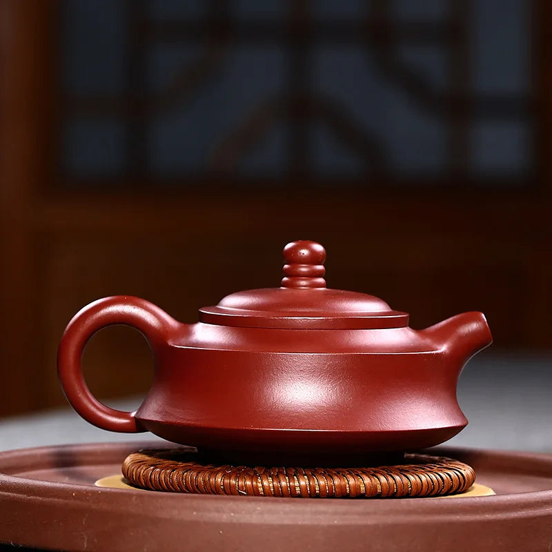 120ml Chinese Yixing High-end Purple Clay Teapots Famous Artists Handmade Squirrel Grape Xishi Tea Pot Kettle Tea Set Collection