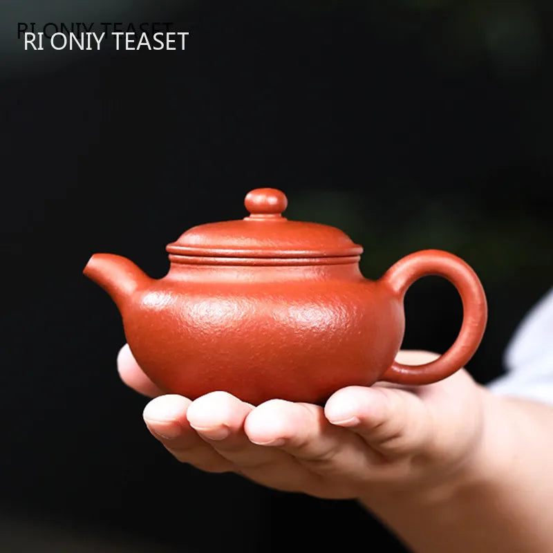 120ml Chinese Yixing Purple Clay Teapots Beauty Kettle Famous Artists Handmade Tea Pot Teaware Raw Ore Zisha Tea Set Accessories
