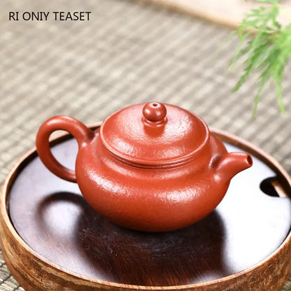 120ml Chinese Yixing Purple Clay Teapots Beauty Kettle Famous Artists Handmade Tea Pot Teaware Raw Ore Zisha Tea Set Accessories