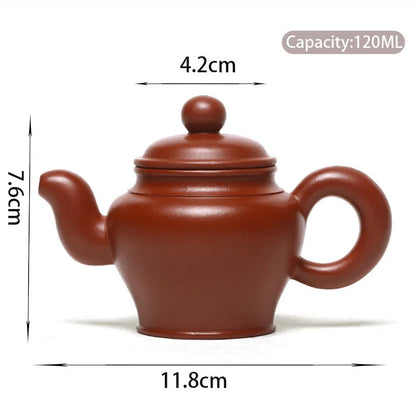 120ml Chinese Yixing Raw Ore Purple Clay Teapots Famous Handmade Tea Pot Dahongpao Mud Beauty Kettle Authentic Zisha Tea Set