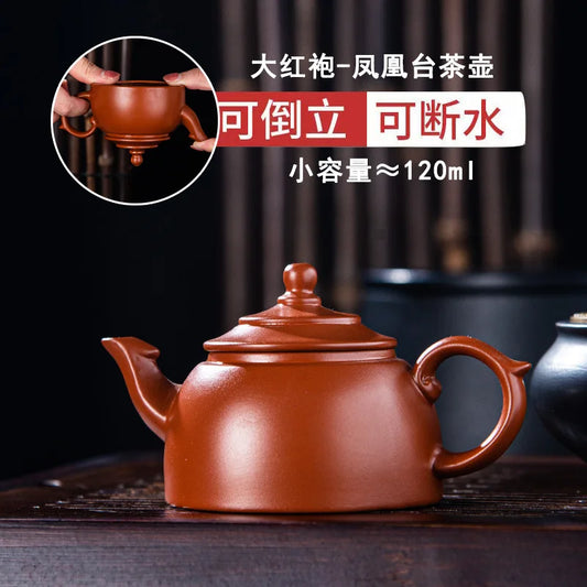 120ml Chinese Yixing Raw Ore Purple Clay Teapots Small Capacity Handmade Stone Scoop Tea Pot Kettle High-end Zisha Tea Set