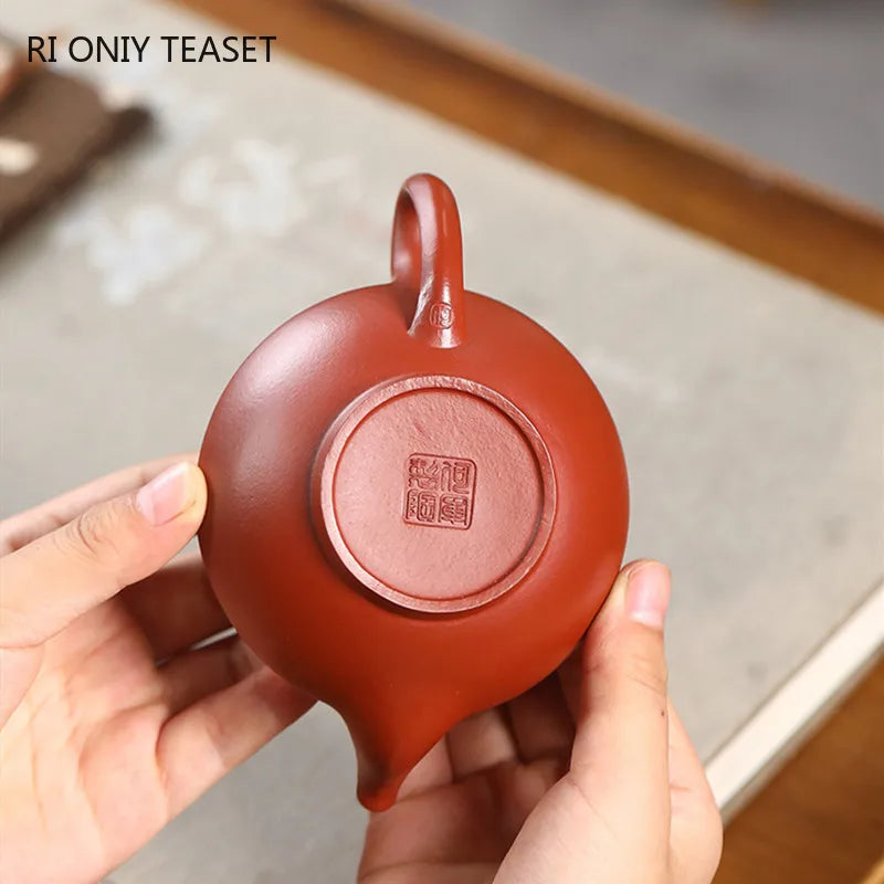 120ml Chinese Yixing Small Capacity Purple Clay Teapots Beauty Kettle Famous Artists Handmade Tea Pot Raw Ore Zisha Tea Set