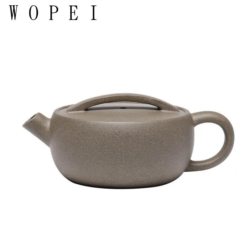 120ml High-end Yixing Purple Clay Teapot Famous Handmade Large Diameter Tea Pot Kettle Chinese Zisha Tea Set Collection Gifts