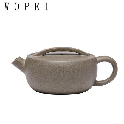 120ml High-end Yixing Purple Clay Teapot Famous Handmade Large Diameter Tea Pot Kettle Chinese Zisha Tea Set Collection Gifts