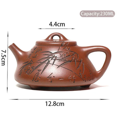 120ml High-end Yixing Purple Clay Teapot Famous Handmade Large Diameter Tea Pot Kettle Chinese Zisha Tea Set Collection Gifts