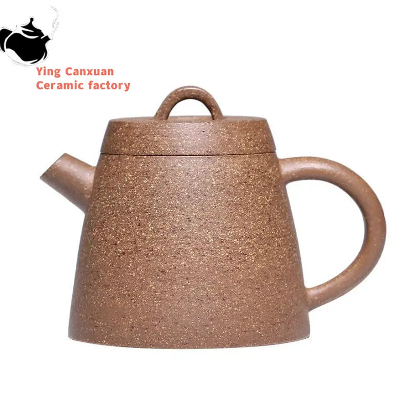 120ml Yixing Handmade Purple Clay Teapots Small Capacity Tea Pot Raw Ore Multicolored Section Mud Kettle Chinese Zisha Tea Set