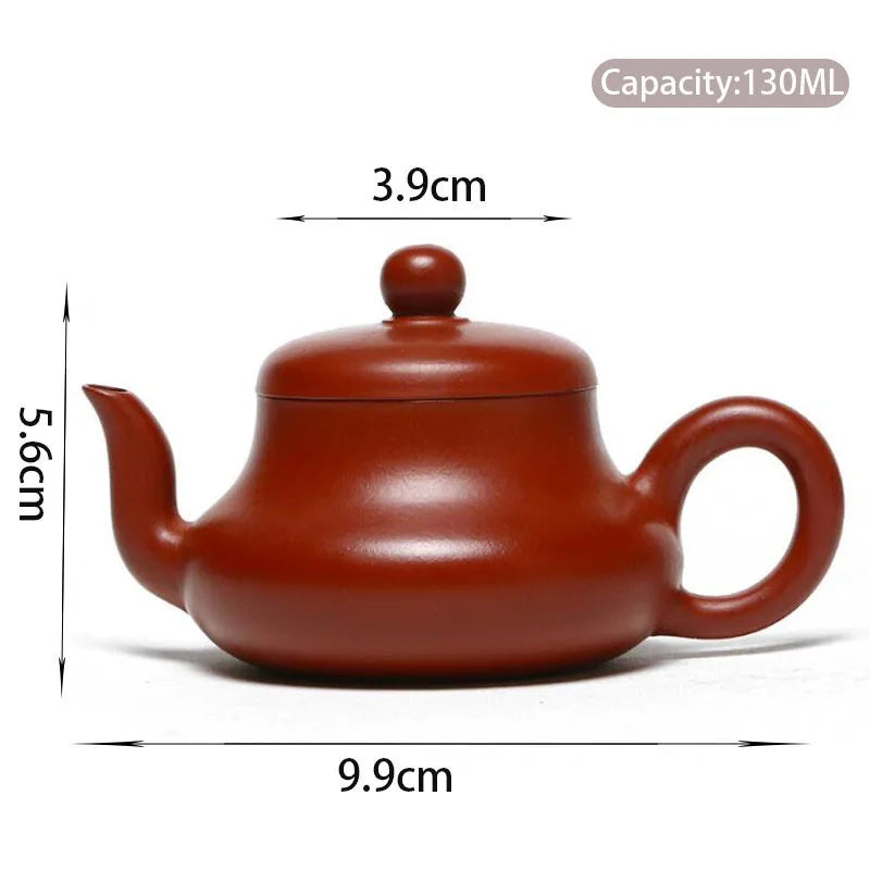 120ml Yixing Handmade Purple Clay Teapots Small Capacity Tea Pot Raw Ore Multicolored Section Mud Kettle Chinese Zisha Tea Set