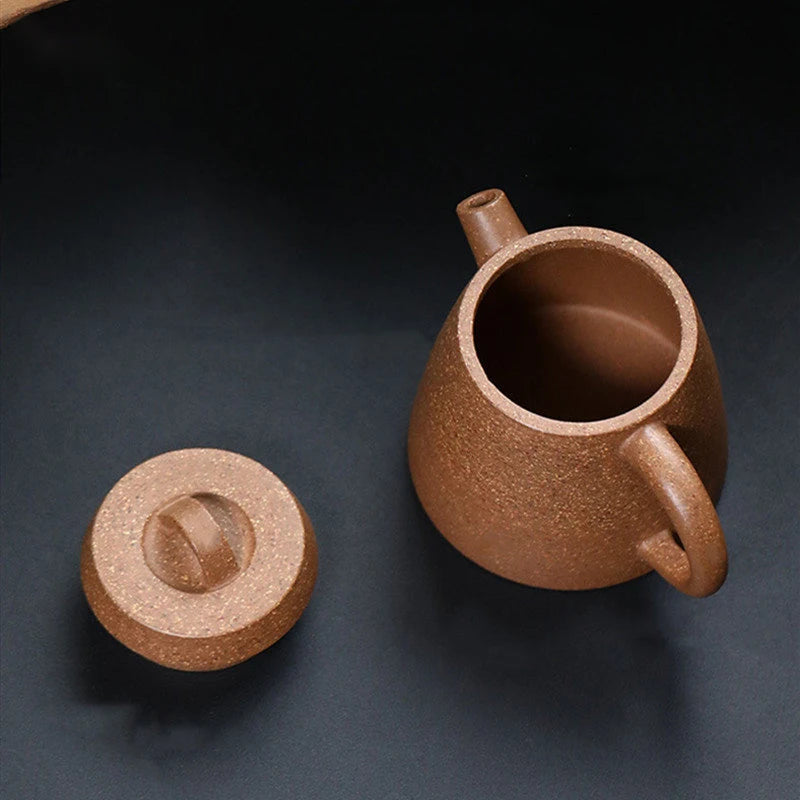 120ml Yixing Handmade Purple Clay Teapots Small Capacity Tea Pot Raw Ore Multicolored Section Mud Kettle Chinese Zisha Tea Set