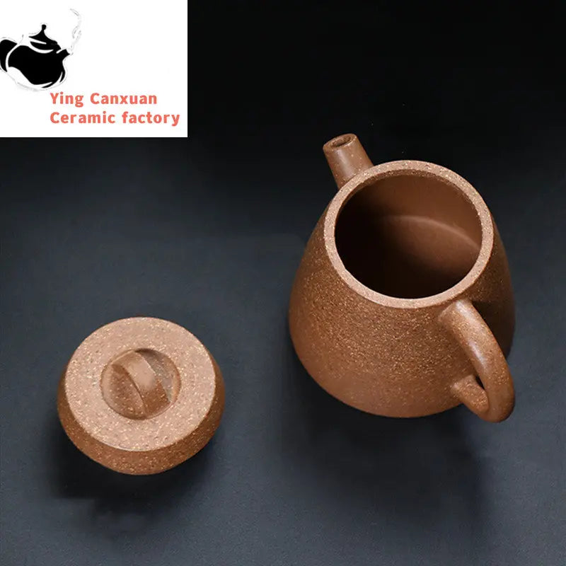 120ml Yixing Handmade Purple Clay Teapots Small Capacity Tea Pot Raw Ore Multicolored Section Mud Kettle Chinese Zisha Tea Set
