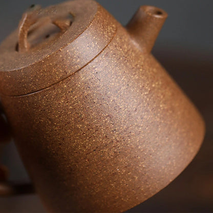 120ml Yixing Handmade Purple Clay Teapots Small Capacity Tea Pot Raw Ore Multicolored Section Mud Kettle Chinese Zisha Tea Set