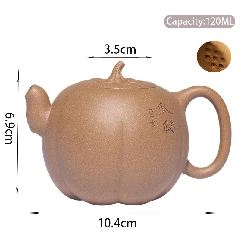120ml Yixing High-end Purple Clay Teapots Famous Handmade Tea Pot Raw Ore Old Section Mud Beauty Kettle Chinese Zisha Tea Set