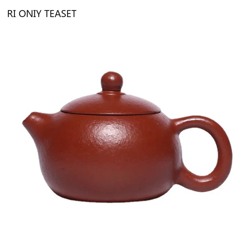 120ml Yixing Purple Clay Teapot Famous Artists Handmade Xishi Tea Pot Raw Ore Fish Seed Mud Kettle Chinese Zisha Tea Set Teaware