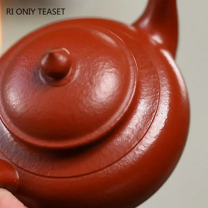 120ml Yixing Purple Clay Teapots Famous Artists Handmade Tea Pot Raw Ore Zhu Mud Beauty Kettle Chinese Authentic Zisha Tea Set