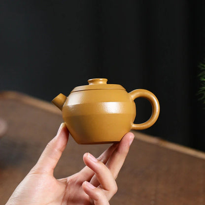 120ml Yixing Raw Ore Purple Clay Teapots Handmade Small Capacity Tea Pot Kettle Chinese High-end Zisha Tea Set Collection Gifts
