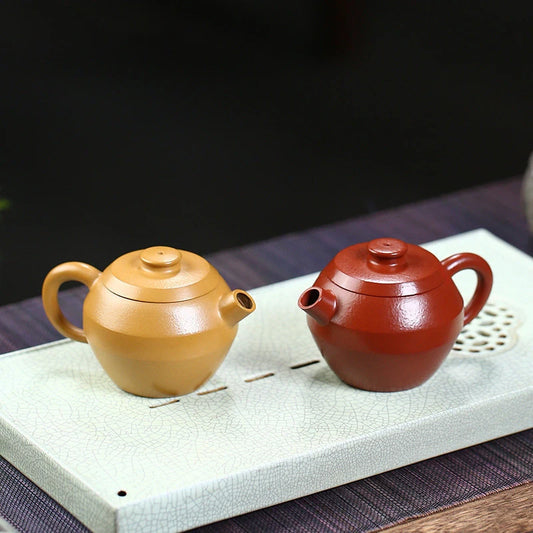 120ml Yixing Raw Ore Purple Clay Teapots Handmade Small Capacity Tea Pot Kettle Chinese High-end Zisha Tea Set Collection Gifts